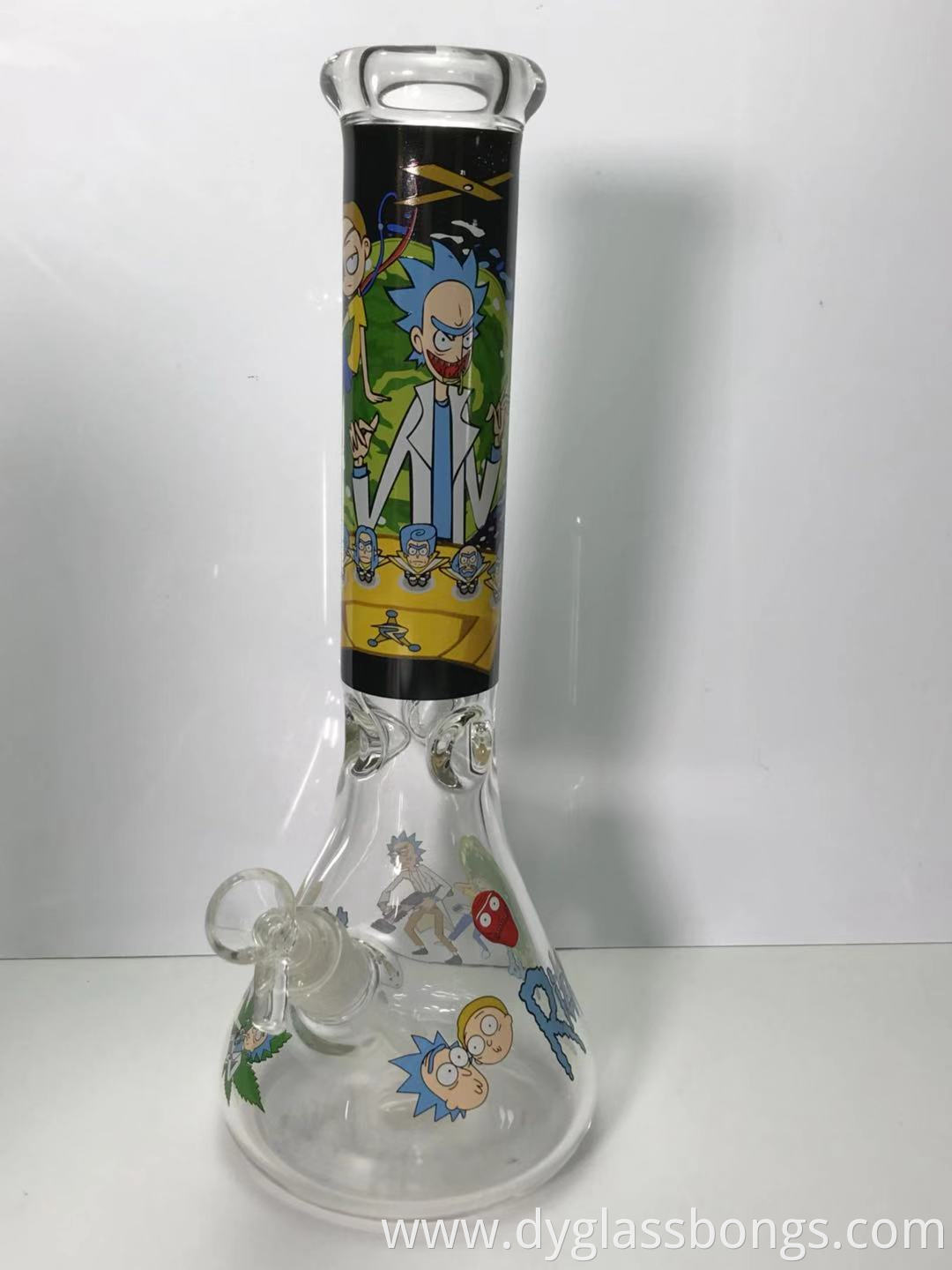 7MM thick Rick And Morty Glass Beaker Bong